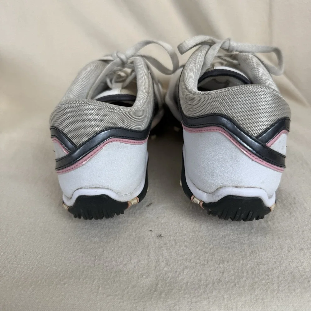 Nike Golf Shoe Women's 7.5 White With Gray And Pink Accents